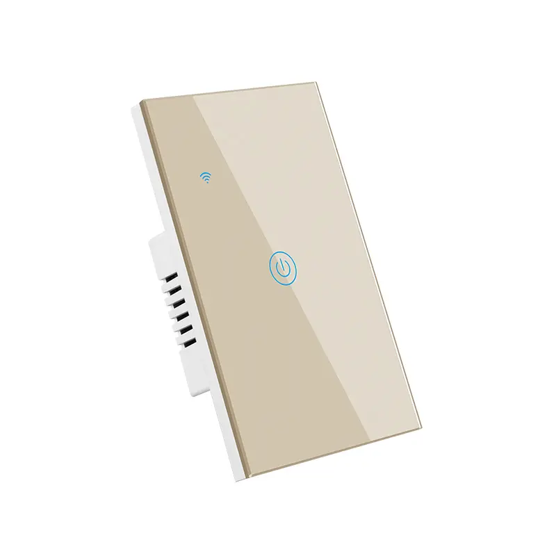 XUGUANG TUYA Interruptor de pared de luz inteligente Táctil Wifi Control de voz por aplicación Tuya y Smart Life Soporte Alexa Home EE. UU. Sin cable neutro