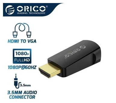 ADAPTADOR ORICO HDMI A VGA CON ENTRADA DE AUDIO