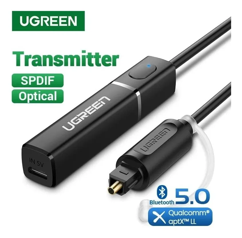 UGREEN Bluetooth 5.0 Transmitter with optical plug